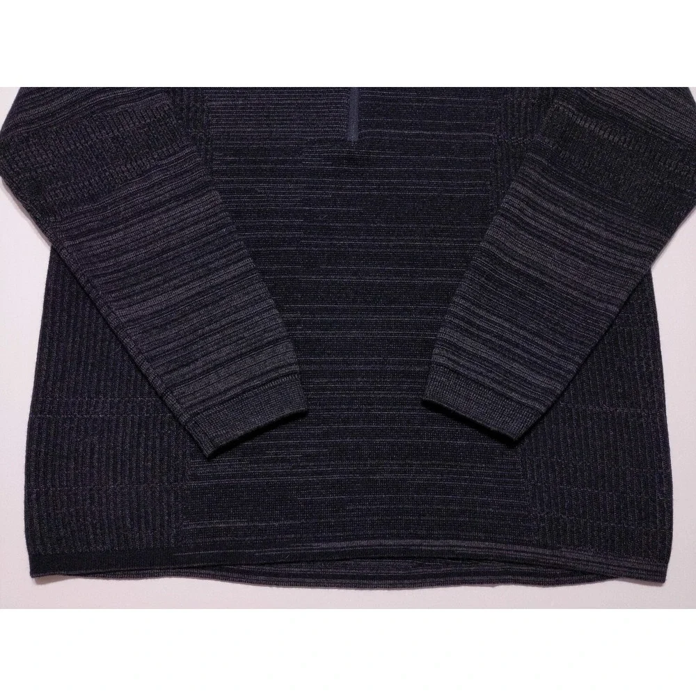 UNDER ARMOUR Threadborne Zip‎ Sweater 1326452 Wool Blend Charcoal Black XXL 2XL